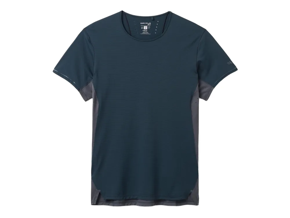 Rab Sonic Ultra Tee, beluga/graphene - pánské běžecké tričko Must-Have