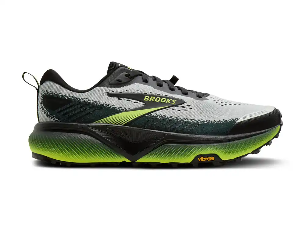 Brooks Cascadia 20 M, Grey/Black/Nightlife - pánské krosovky Akční Cena