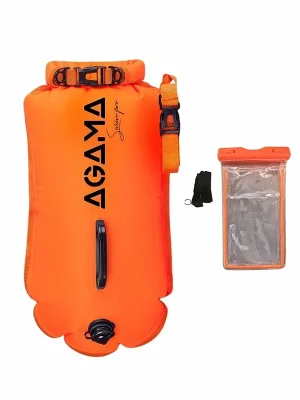 Agama SWIM PRO 28 L plavecká bójka a suchý vak oranžová Cenově Výhodný