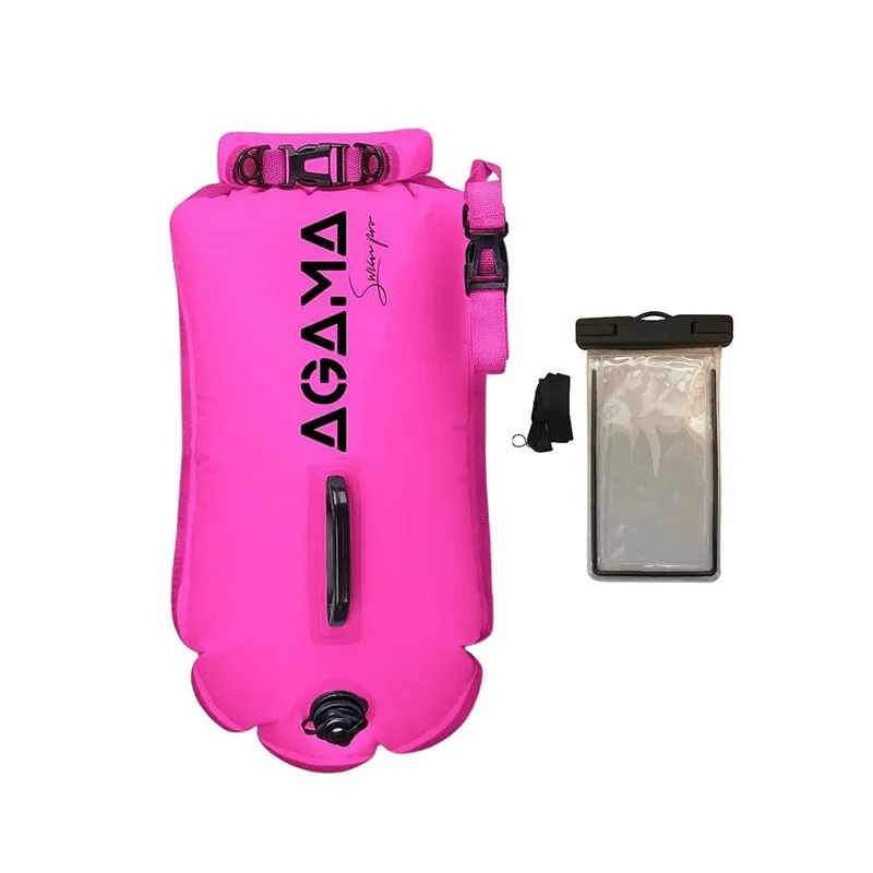 Agama SWIM PRO 28 L plavecká bójka a suchý vak růžová Kup Teď