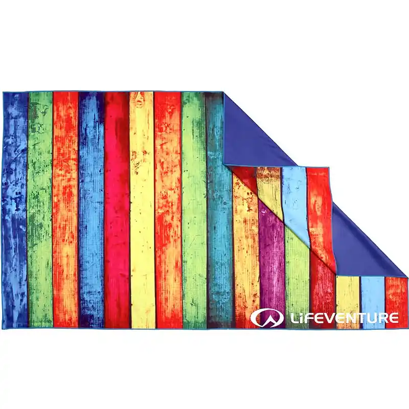 Lifeventure Soft Fibre Trek Towel striped planks ručník Akce