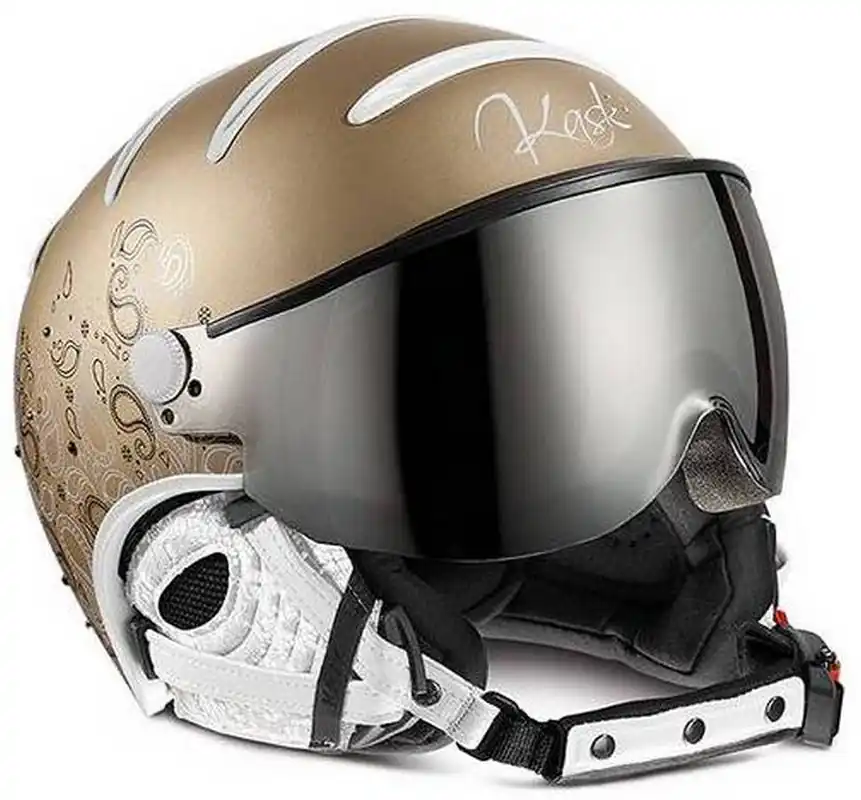 Lyžařská helma se štítem Kask Elite W Cachemire gold Nová Kolekce