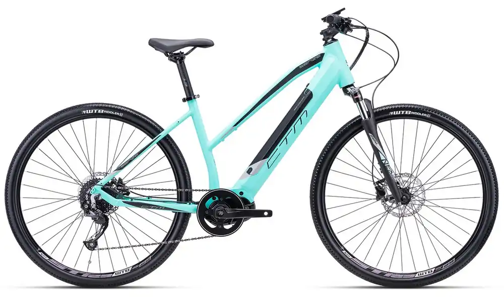 Přímo Od Výrobce Horské elektrokolo CTM Senze lady matná tyrkysová/černá