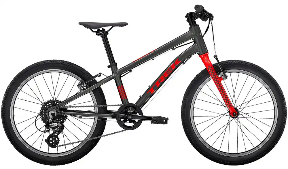 Dětské kolo Trek Wahoo 20 Lithium Grey/Radioactive Red Levný