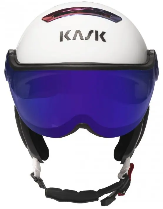 Časově Omezené Lyžařská helma Kask Piuma Chrome Visor white/rainbow