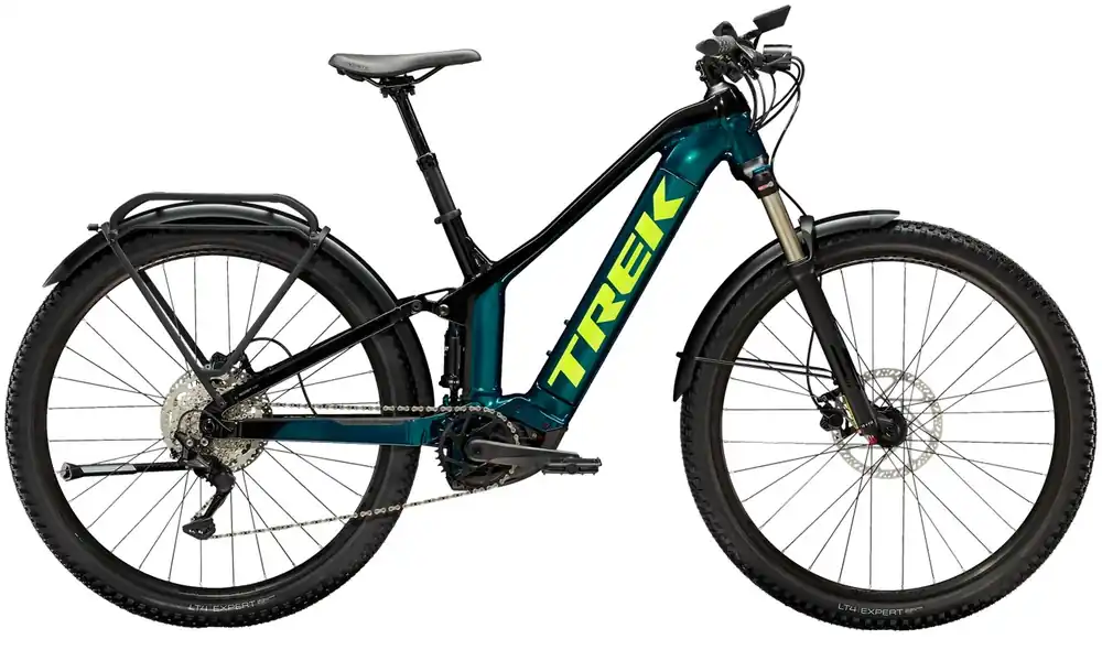Cenový Hit Elektrokolo Trek Powerfly FS4 Equipped Gen 2 Dark Aquatic/ Trek Black