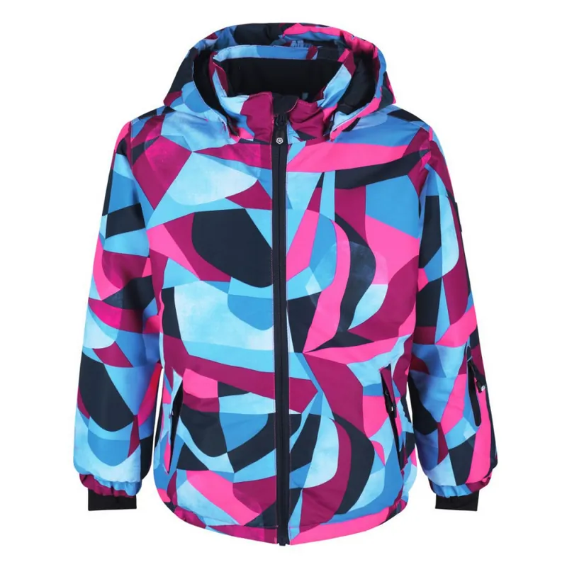 Zimní bunda Color Kids Ski jacket AOP pink Ihned K Objednání