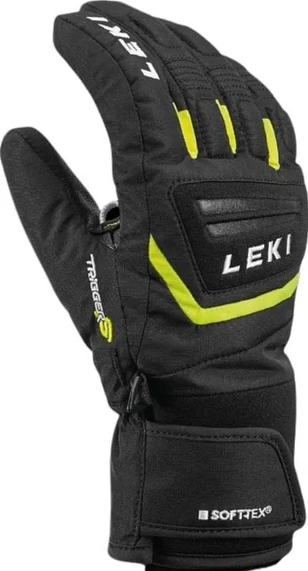 Lyžařské rukavice Leki Griffin S Junior black/yellow Nejlepší Cena