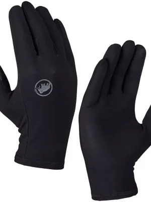 rukavice MAMMUT STRETCH GLOVE Black - Velikost 7 Akční Cena