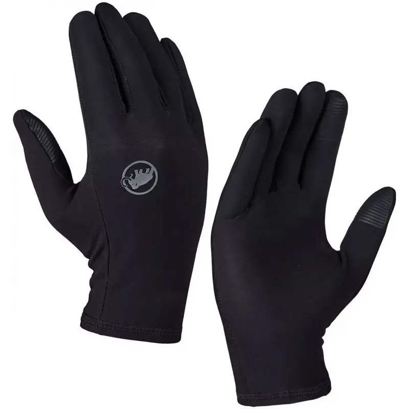 rukavice MAMMUT STRETCH GLOVE Black - Velikost 8 Aktuální