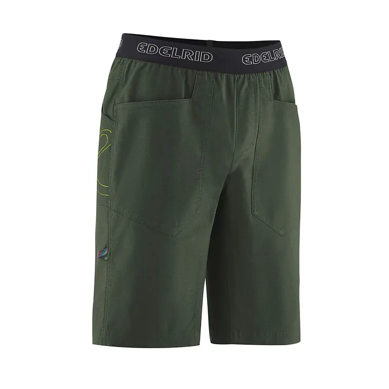 šortky EDELRID ME LEGACY Shorts IV Oil - Velikost oblečení L Vysoce Kvalitní