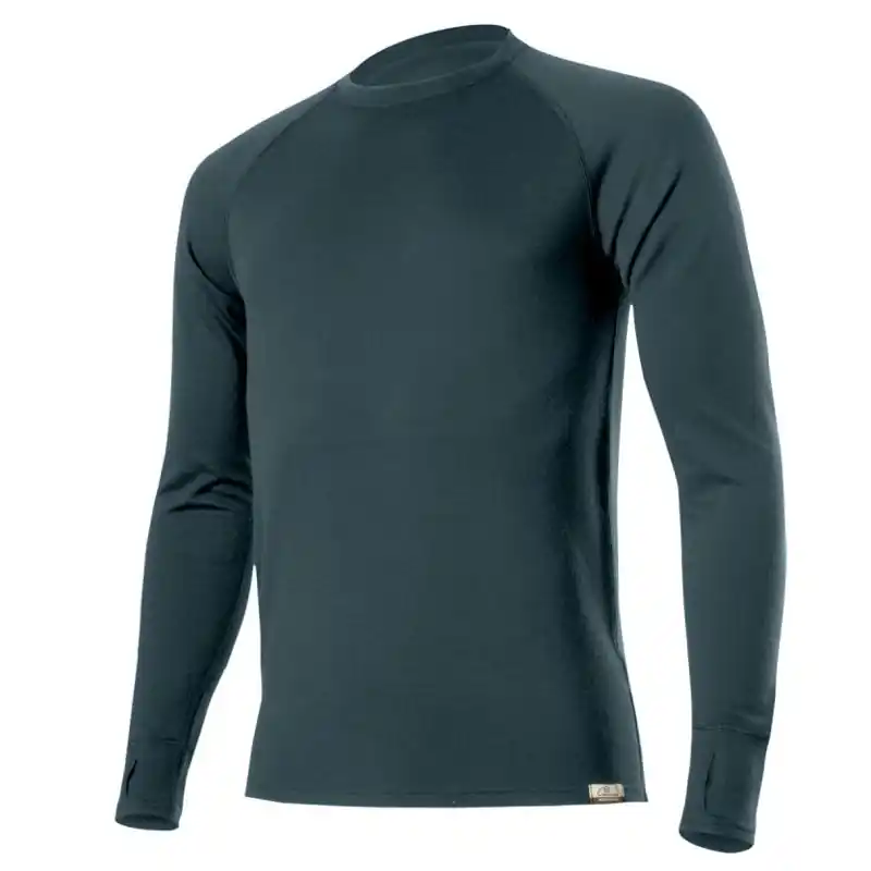 tričko s dlouhým rukávem LASTING WITY Merino Wool 260g Men Petrol - Velikost oblečení M Oblíbený
