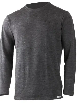 Cenově Výhodný tričko s dlouhým rukávem LASTING WOLK Merino Wool 260g Men Black - Velikost oblečení L
