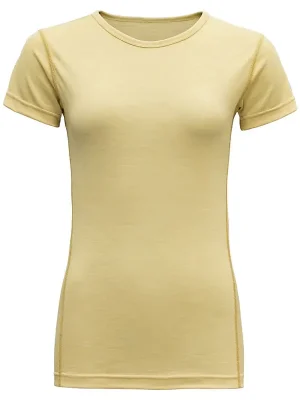 Víkendová Akce triko DEVOLD BREEZE Merino 150 T-Shirt Woman Honey
