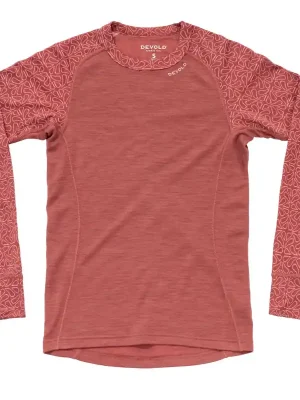 triko DEVOLD DUO ACTIVE MERINO 205 SHIRT Woman Marsala Akce