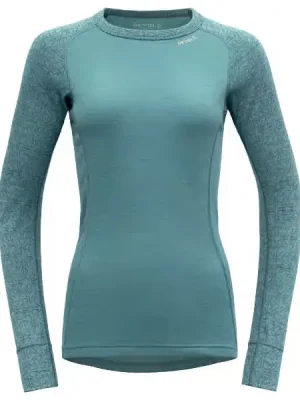 Víkendová Akce triko DEVOLD DUO ACTIVE MERINO 205 SHIRT Woman Moon - Velikost oblečení S