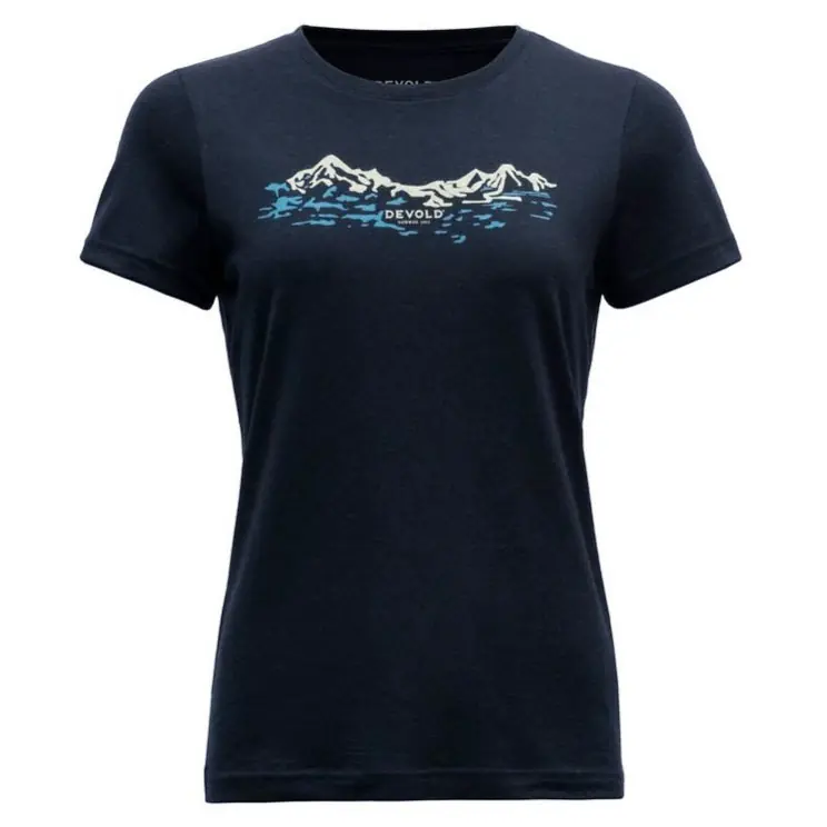 triko DEVOLD EIDSDAL Merino 150 Tee Woman Ink - Velikost oblečení M Cenově Výhodný