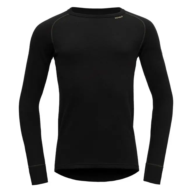 Sleva triko DEVOLD EXPEDITION Merino 235 Shirt Man Black - Velikost oblečení S