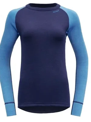 Značkový triko DEVOLD EXPEDITION Woman Shirt Malibu/Evening - Velikost oblečení L