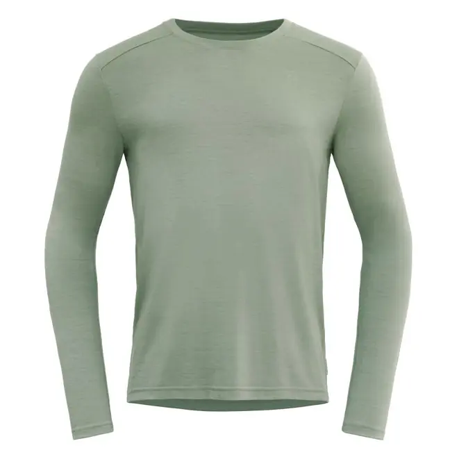 triko DEVOLD HOVLAND Merino 200 Shirt Man Fog - Velikost oblečení XL Aktuální