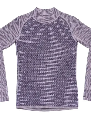 triko DEVOLD KVITEGGA Merino 230 Cross Neck WMN Orchid Hit Sezóny