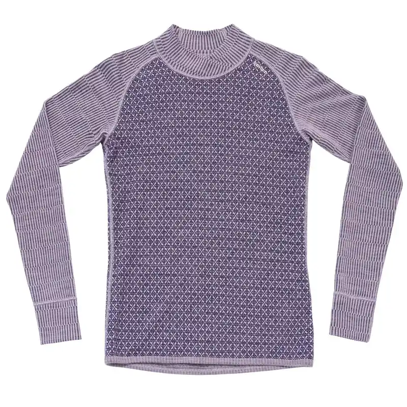 triko DEVOLD KVITEGGA Merino 230 Cross Neck WMN Orchid - Velikost oblečení M Expresní Doručení