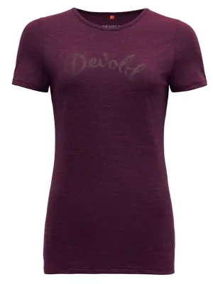 Hit Sezóny triko DEVOLD MYRULL Woman Tee Poppy Dark - Velikost oblečení M