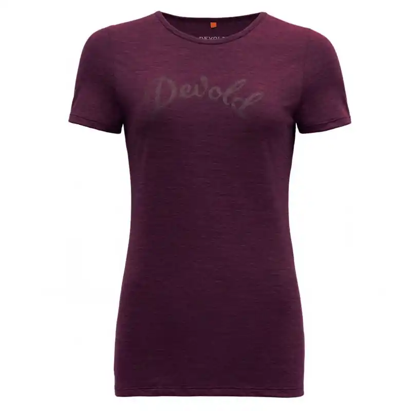 Hit Sezóny triko DEVOLD MYRULL Woman Tee Poppy Dark - Velikost oblečení M
