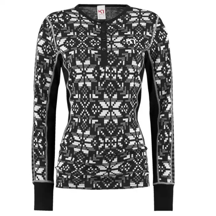 triko KARI TRAA ELSE Long Sleeve Black - Velikost oblečení S Pouze Dnes
