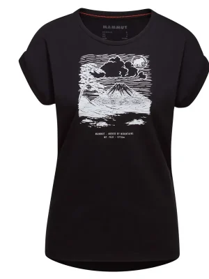 triko MAMMUT MOUNTAIN T-Shirt Women Fujiyama Black Sleva