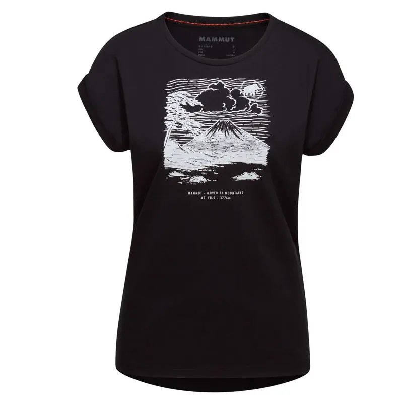 triko MAMMUT MOUNTAIN T-Shirt Women Fujiyama Black Sleva