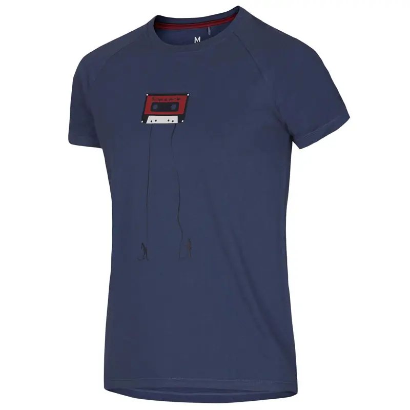 Vrácení Zdarma triko OCÚN RAGLAN T Men Blue Sargasso Sea Tape - Velikost oblečení XL