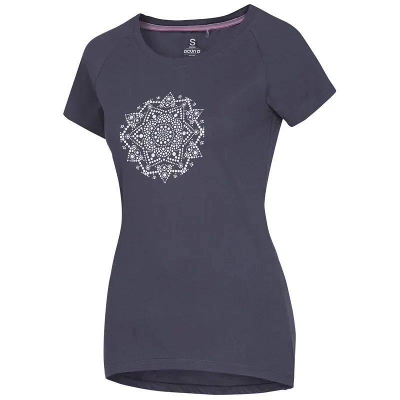 Nejlepší Cena triko OCÚN RAGLAN T Women Dark Grey India Ink Mandala - Velikost oblečení L