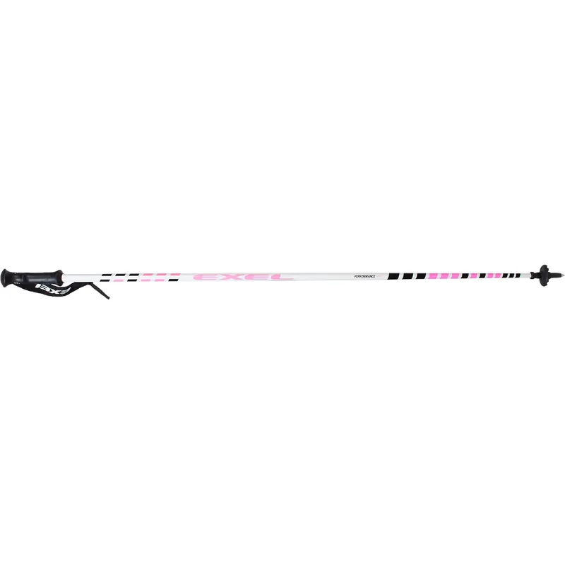 Originální EXEL AP40 WOMEN, WHITE PINK 120cm - sjezdové karbonové hole