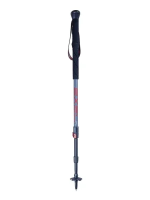 EXEL GIANT Graphite Grey / Red Antishock, trekingové hole Omezená Nabídka