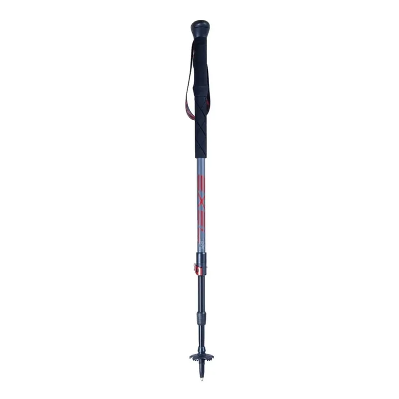 EXEL GIANT Graphite Grey / Red Antishock, trekingové hole Omezená Nabídka