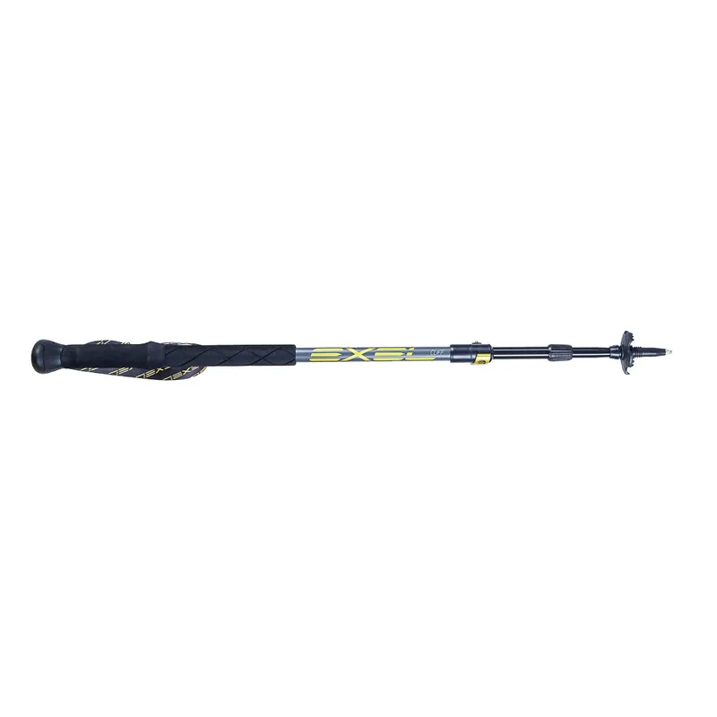 EXEL CLIFF Graphite Grey / Yellow Antishock, trekingové hole Levný