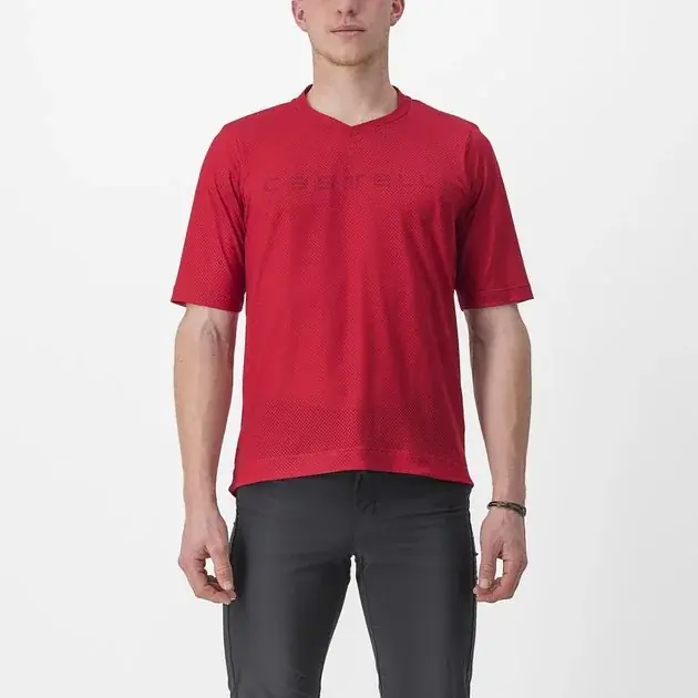 Castelli Trail Tech Tee 2 3XL červená Omezená Nabídka