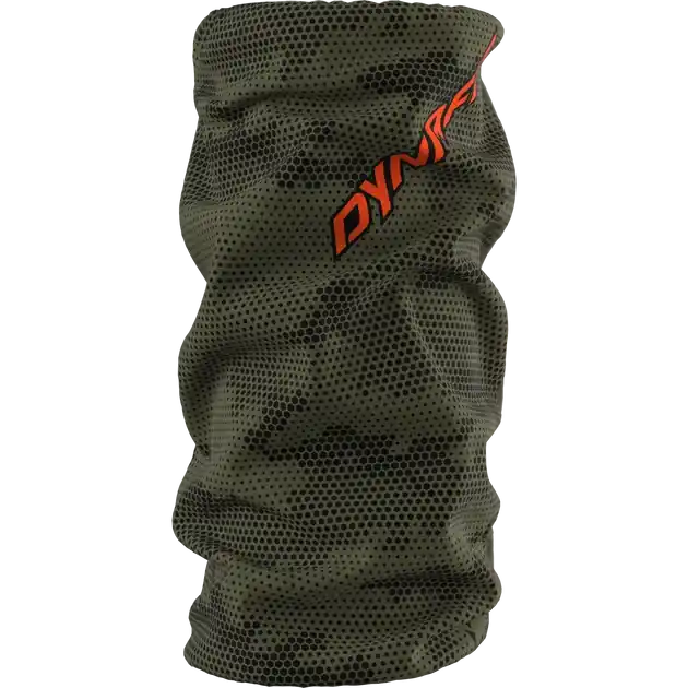 Dynafit Logo Neck Gaiter UNI zelená/oranžová Akční Nabídka
