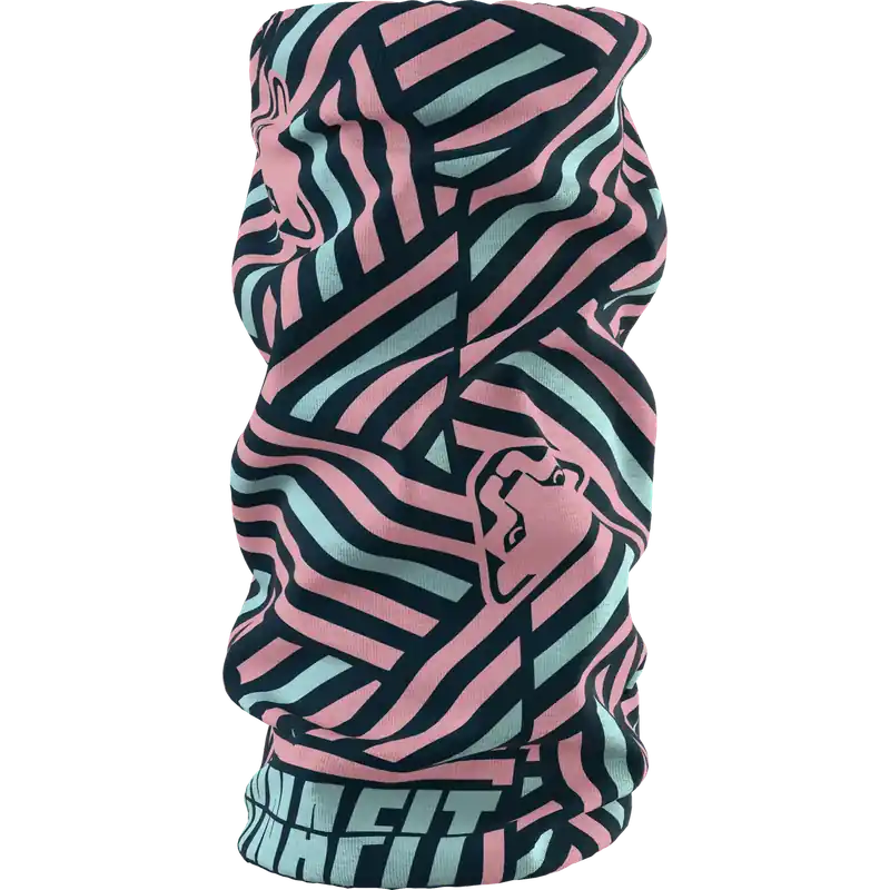 Dynafit Logo Neck Gaiter UNI růžová/tyrkysová Hit Sezóny