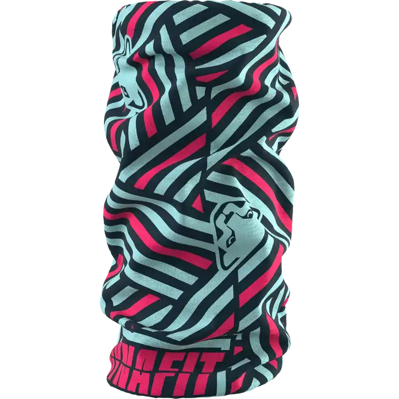 Dynafit Logo Neck Gaiter UNI tyrkysová/růžová Akce