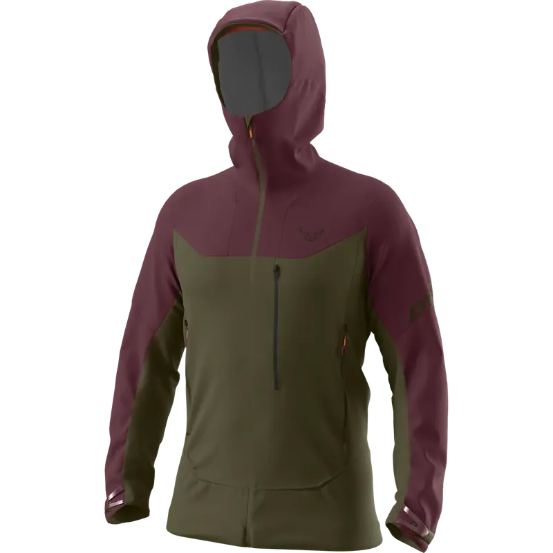 Dynafit Radical Softshell Jacket Men M červená/zelená Ověřený
