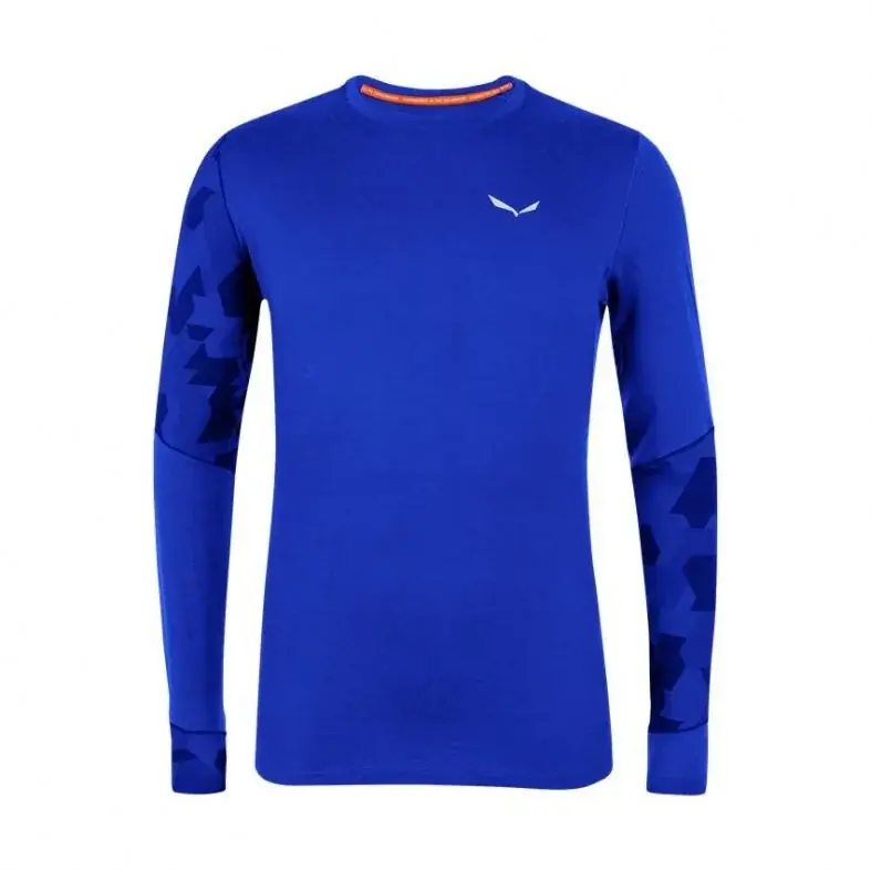 Omezená Nabídka Salewa Cristallo Warm Arm Tee M 50/L světle modrá