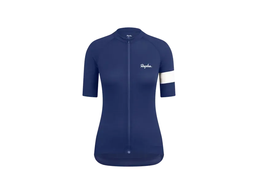 Lehký dámský cyklistický dres Rapha Core M modrá Speciální Cena