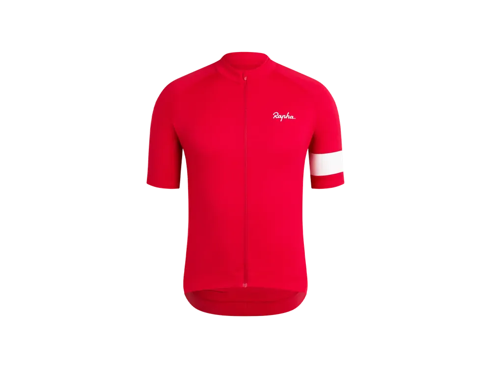 Cyklistický dres Rapha Core XXL červená Akční Cena