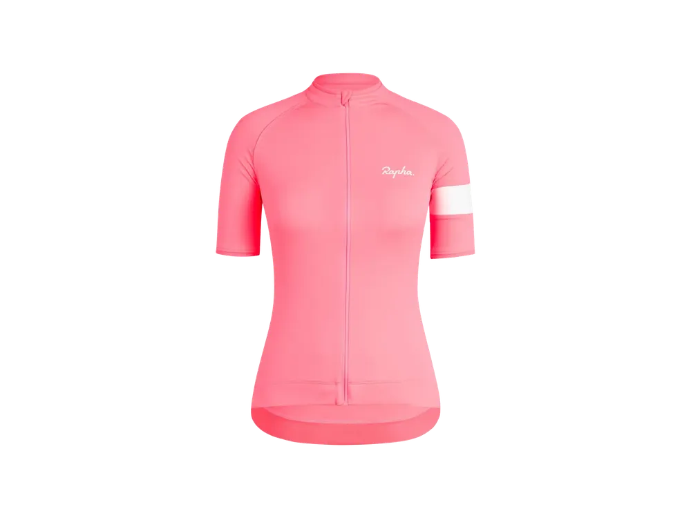 Must-Have Dámský cyklistický dres Rapha Core M růžová