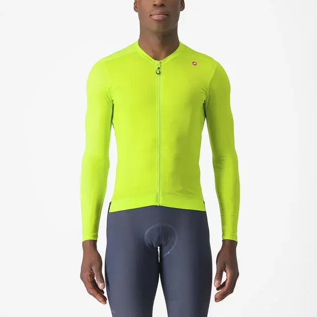 Cenově Výhodný Castelli Esperesso LS Jersey M žlutá/zelená