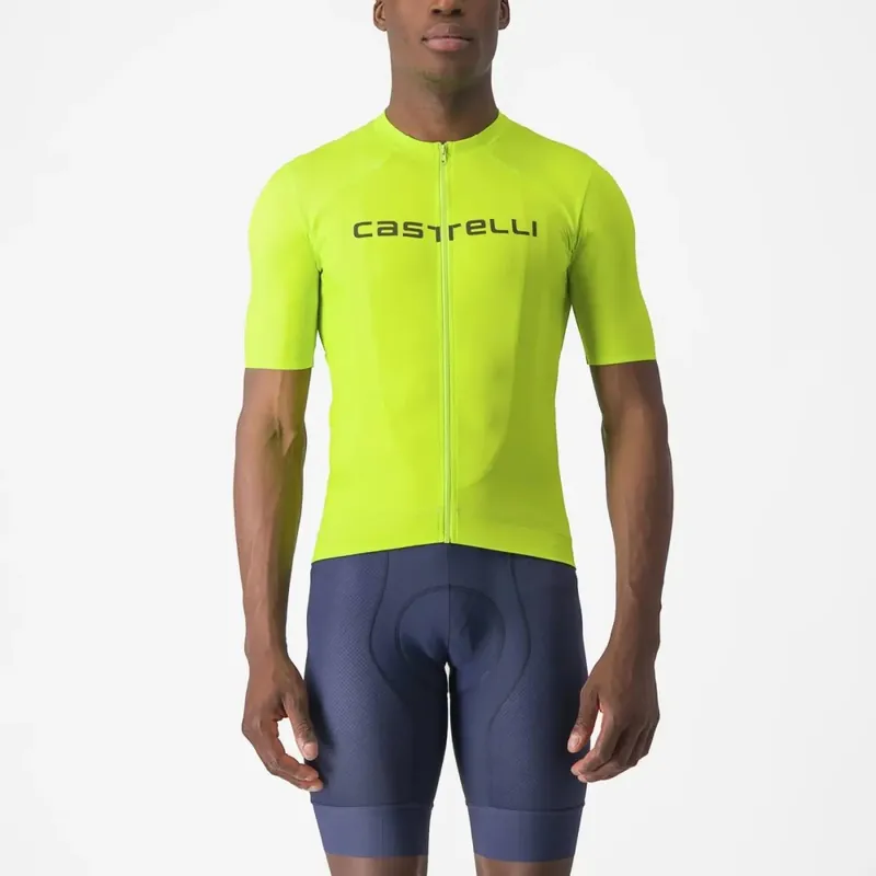 Značkový Castelli Prologo Lite Jersey XL žlutá/zelená