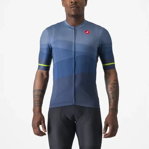 Objednat Nyní Castelli Orizzonte Jersey L modrá/šedá