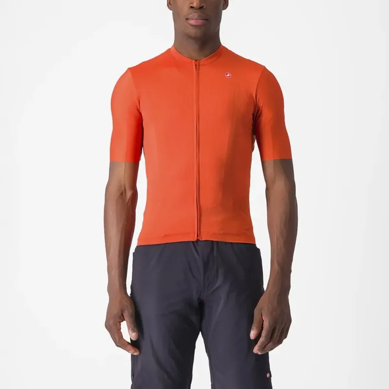 Ověřený Castelli Unlimited Entrata 2 Jersey L oranžová/šedá